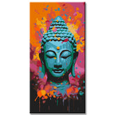 Painting by Numbers Buddha with Colored Background